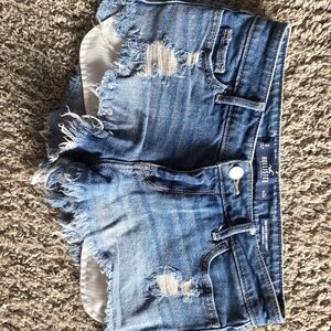 Hollister Women's Distressed Blue Jean Shorts